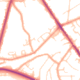 Daytime road noise heatmap for KT12 1QZ