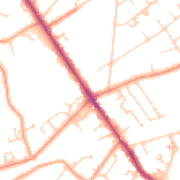 Daytime road noise heatmap for KT12 1RE