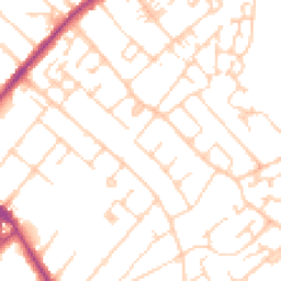 Daytime road noise heatmap for KT12 2AD