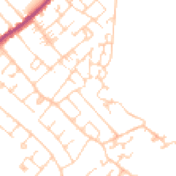 Daytime road noise heatmap for KT12 2AX