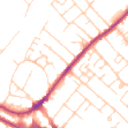 Daytime road noise heatmap for KT12 2JJ