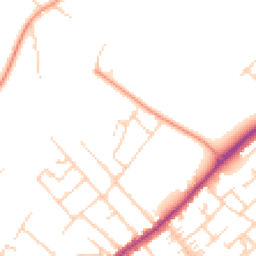 Daytime road noise heatmap for KT12 2LJ