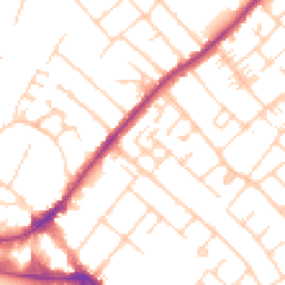 Daytime road noise heatmap for KT12 2NH