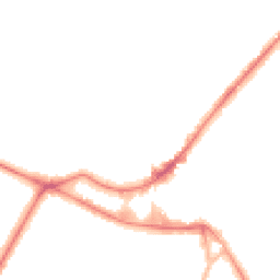 Night-time road noise heatmap for KT12 2PU