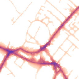 Daytime road noise heatmap for KT12 2QD