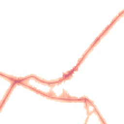 Night-time road noise heatmap for KT12 2QD
