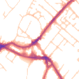 Daytime road noise heatmap for KT12 2QS