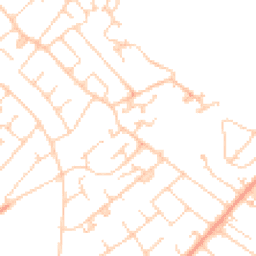 Daytime road noise heatmap for KT12 3BJ