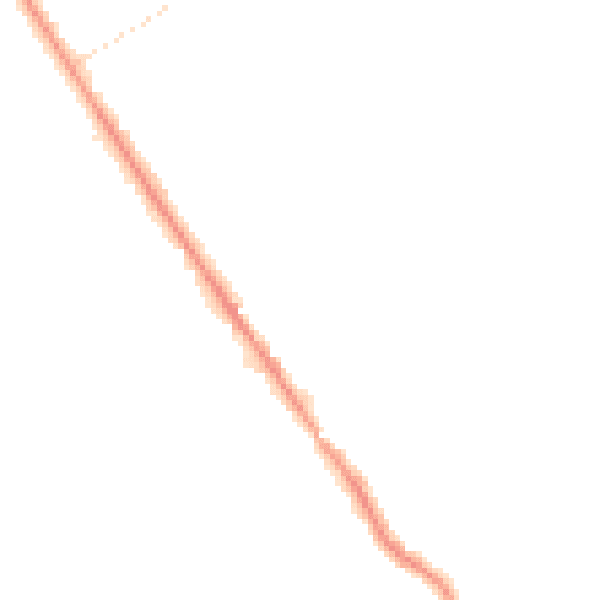 Night-time road noise heatmap for KT12 3BT