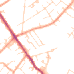 Daytime road noise heatmap for KT12 3BW