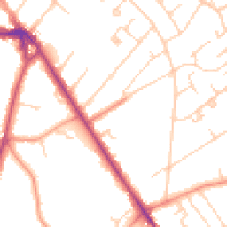 Daytime road noise heatmap for KT12 3HS