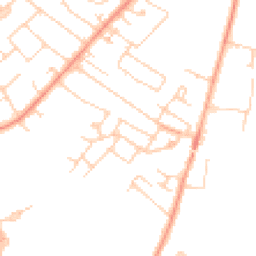 Daytime road noise heatmap for KT12 3JT