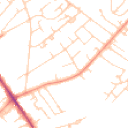 Daytime road noise heatmap for KT12 3JW