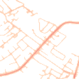 Daytime road noise heatmap for KT12 3LP