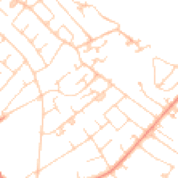 Daytime road noise heatmap for KT12 3NQ