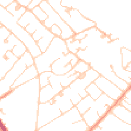 Daytime road noise heatmap for KT12 3NY
