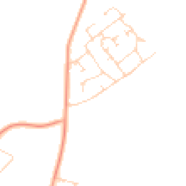 Daytime road noise heatmap for KT12 3QH
