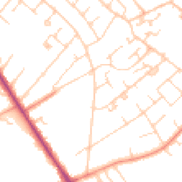 Daytime road noise heatmap for KT12 3SA