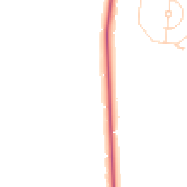 Daytime road noise heatmap for KT12 4DF