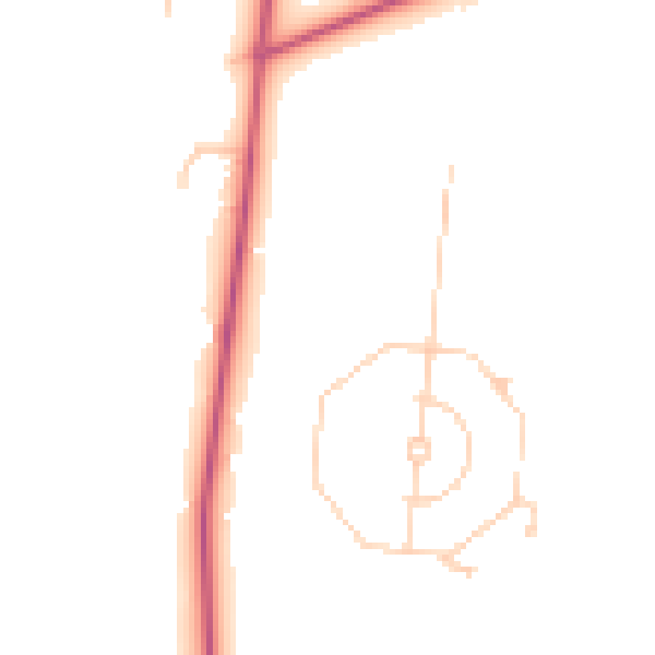 Daytime road noise heatmap for KT12 4DH