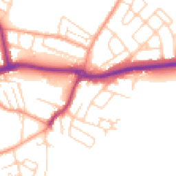 Daytime road noise heatmap for KT12 4ER