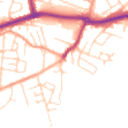 Daytime road noise heatmap for KT12 4HN