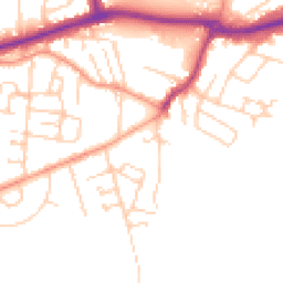 Daytime road noise heatmap for KT12 4HS
