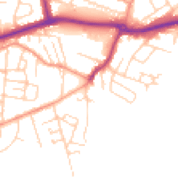 Daytime road noise heatmap for KT12 4HW