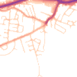Daytime road noise heatmap for KT12 4JA