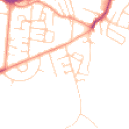 Daytime road noise heatmap for KT12 4JG
