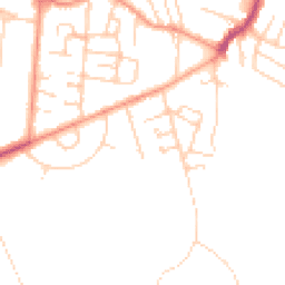 Daytime road noise heatmap for KT12 4JJ