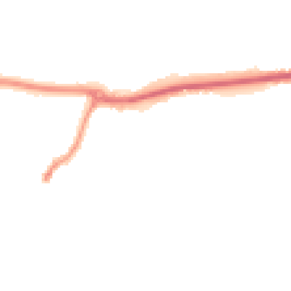 Night-time road noise heatmap for KT12 4LS