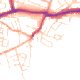 Daytime road noise heatmap for KT12 4NB
