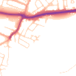 Daytime road noise heatmap for KT12 4NG