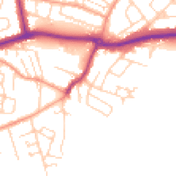 Daytime road noise heatmap for KT12 4NJ