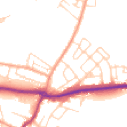 Daytime road noise heatmap for KT12 4NR