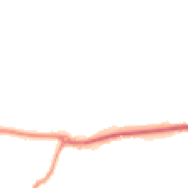 Night-time road noise heatmap for KT12 4NR