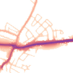 Daytime road noise heatmap for KT12 4NU