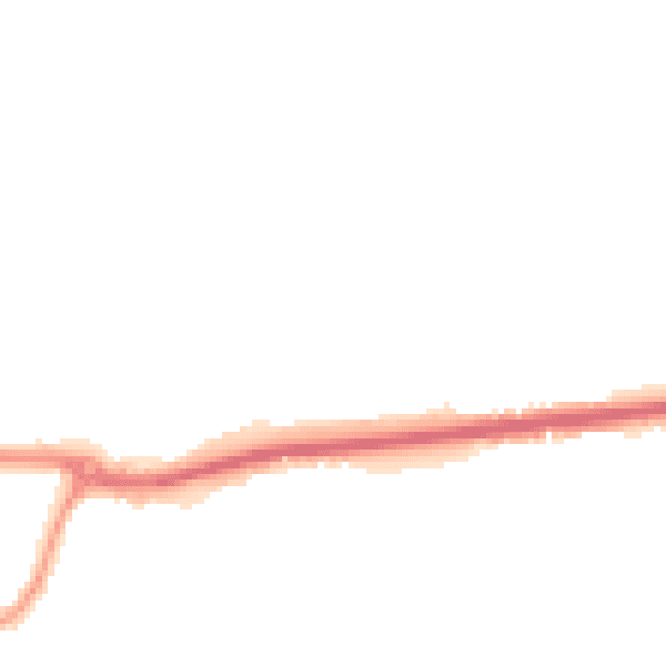 Night-time road noise heatmap for KT12 4NZ