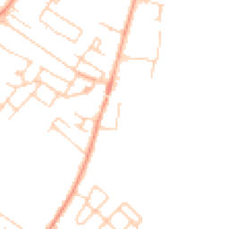 Daytime road noise heatmap for KT12 4RB