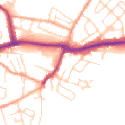Daytime road noise heatmap for KT12 4RG