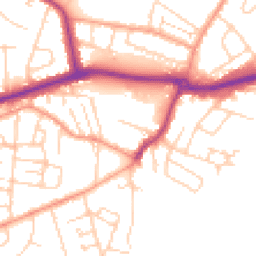 Daytime road noise heatmap for KT12 4RP