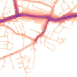 Daytime road noise heatmap for KT12 4RQ