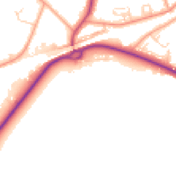 Daytime road noise heatmap for KT12 5BW