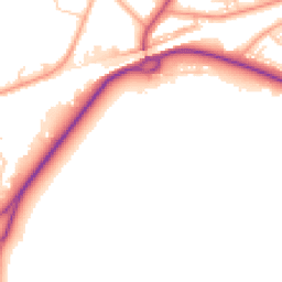 Daytime road noise heatmap for KT12 5BZ