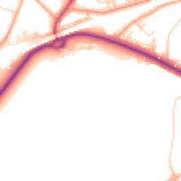 Daytime road noise heatmap for KT12 5DB