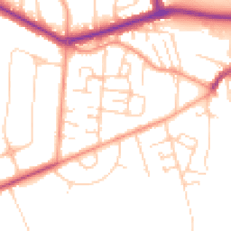 Daytime road noise heatmap for KT12 5HE
