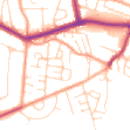 Daytime road noise heatmap for KT12 5HQ