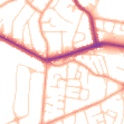 Daytime road noise heatmap for KT12 5JT