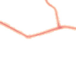 Night-time road noise heatmap for KT12 5JT